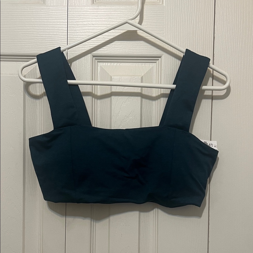 NWT old navy Square Neck Crop Top. Dark marine blue. Size M